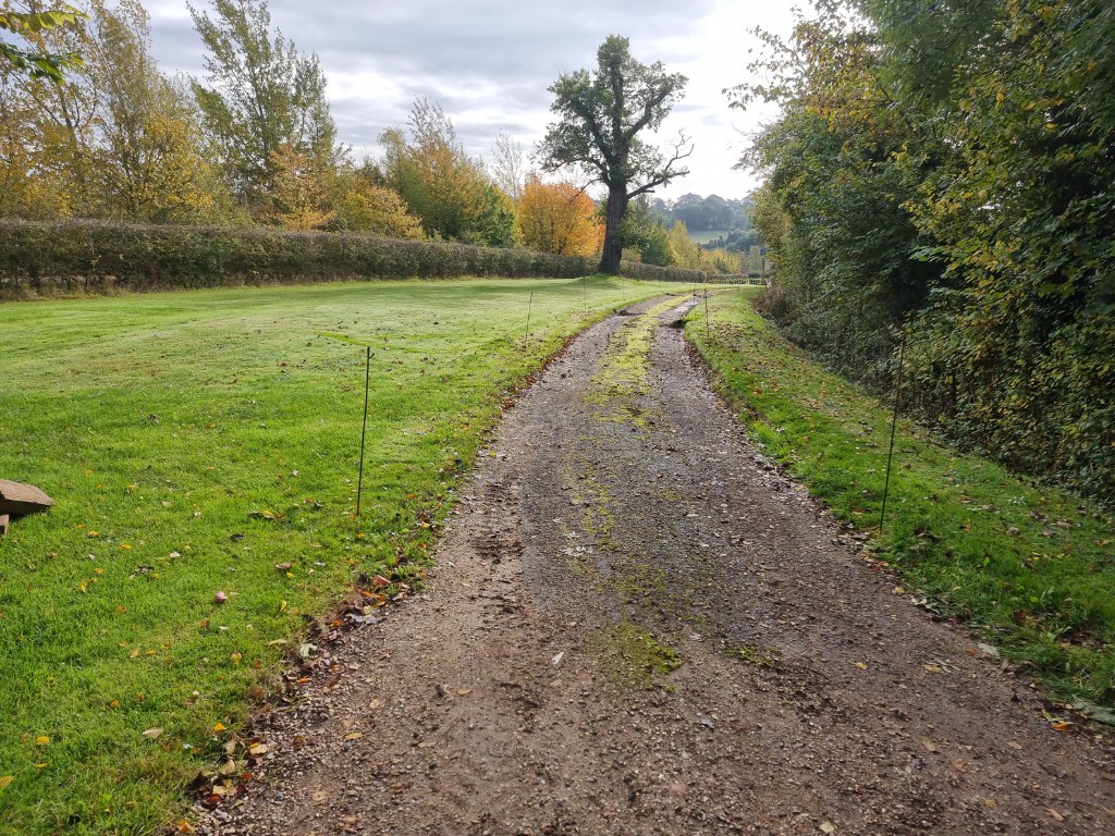 This is a large driveway which is just about to have a tar and chip driveway installed on by Sittingbourne Driveways